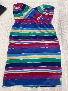 Yumi Kim silk strapless mini dress